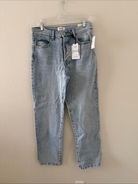 Nicole Miller NY Vintage Comfort Nomad High Rise Straight Leg Button-fly Jeans
